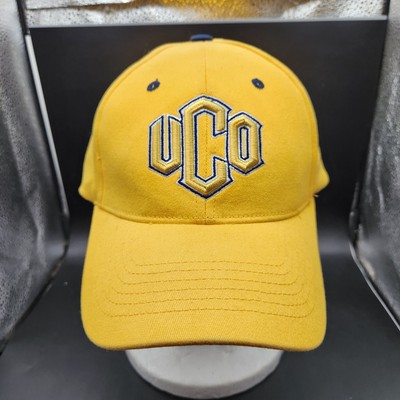 UCO University Central Oklahoma Hat Yellow Stretch Baseball Cap USA 