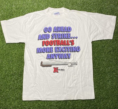Vintage 90s Xtreme Sportswear Go Ahead Strike Footballs More Exciting Baseball