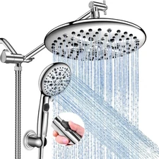FEELSO High Pressure Shower Head Combo 16 Spray mode 10" Rainfall Showerhead