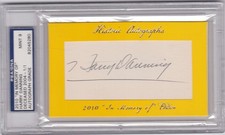 Harry Danning New York Giants 2010 In Memory Of PSA DNA Auto 9 1938-1941 AS
