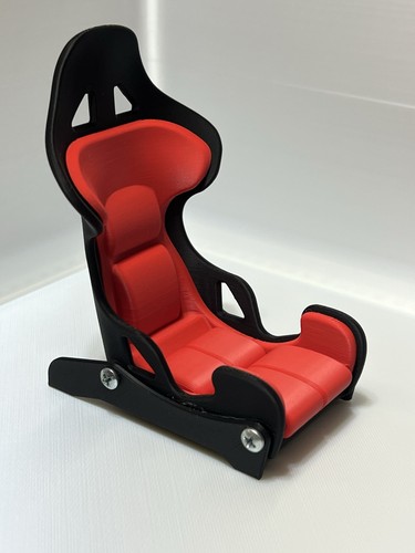 Racing Seat Phone Stand Holder - Car Enthusiast - 3D Printed Custom- Red