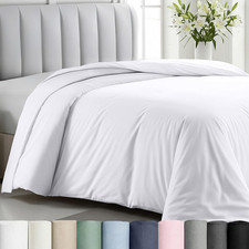 Premium 400 TC Oversized King Duvet Cover - Award Winning 100 Cotton White