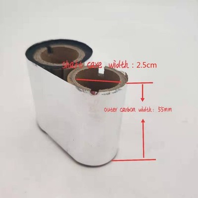 5pcs wax ribbon 55x70m for ARGOX CP-2140 GT800/820 GK820 TSC TTP-244 345 G500-U