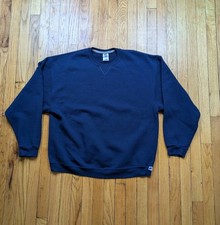 Vintage Russell Athletic Sweatshirt Men's Size XXL Blue Blank Sweater