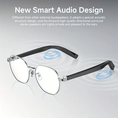 Women Fashion Bluetooth Audio Smart Glasses Work- Music Wireless Smart Glasses
