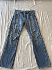 Levi 501 '93 straight fit men's jeans 30x30 distressed MADE IN USA