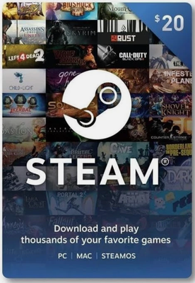 #ad $20 Steam Gift Card Steam Wallet Expedited Shipping Now $39.99