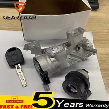 IGNITION BARREL DOOR LOCK SET & KEY FOR AUDI VW GOLF MK5 MK6 CADDY 1K0905851B UK