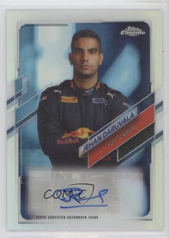 2021 Topps Chrome Formula 1 Auto 186/396 Jehan Daruvala #CA-JD Auto 03j5