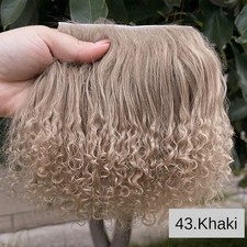 Tibetan Mohair Curly Hair Kit for Reborn Dolls Thermal Safe Styling Dyeable D3
