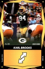 2025 Uno Elite - Yellow Karl Brooks Green Bay Packers #024