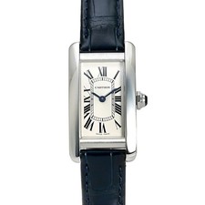 Cartier Cartier Tank American WSTA0016 Silver Dial Used Wristwatch Ladies from J