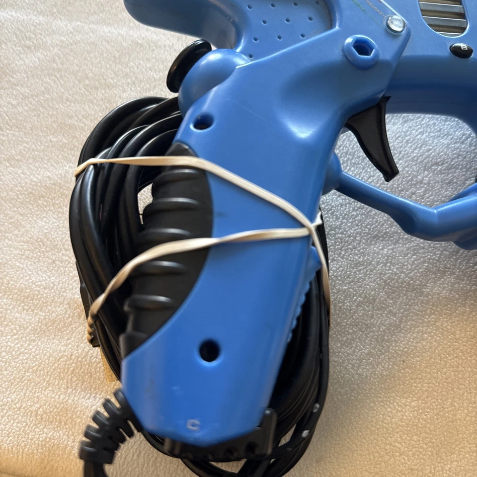 Madcatz Blaster para PS1 e PS2 Playstation 2 controle azul 8288 testado - Imagem 3 de 4