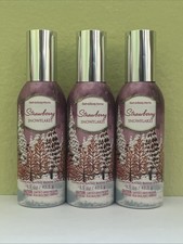 3 Bath Body Works STRAWBERRY SNOWFLAKES Concentrated Room Spray 1.5oz NEW