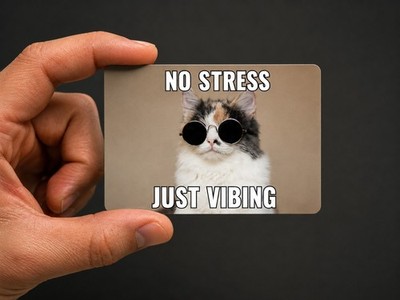 NO STRESS Membership, Fitness, PASS Card Skin Cover Vinyl Sticker Funny Meme