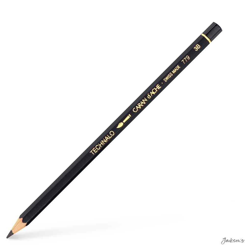 Caran d'Ache Technalo Watersoluble Graphite Pencil Cedar Wood 3B Art Drawing