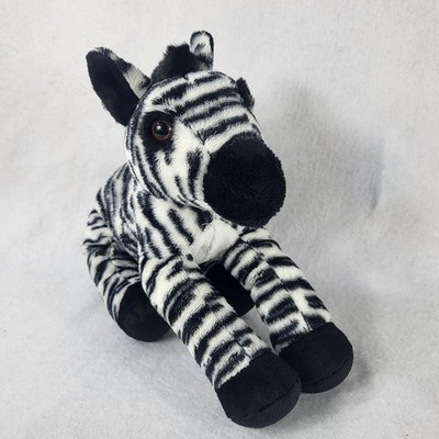 Kids Preferred 14'' Black White Zebra Stuffed Plush Animal Doll  Asthma Friendly