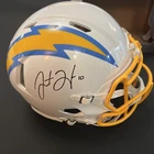 Justin Herbert Signed Full Size Chargers Speed Replica Helmet Auto Beckett COA
