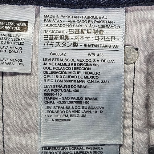 Pantalones Cortos Para Hombre Levi's 569 Sueltos Rectos Azul Lavado a Piedra Denim Talla 30 Nuevos con Etiquetas - Imagen 9 de 11