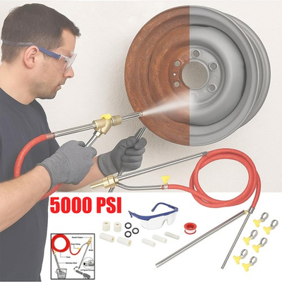 #ad #ad Sandblasting Kit for Pressure Washer Sand Blaster Attachment 5000 PSI Power US $29.98