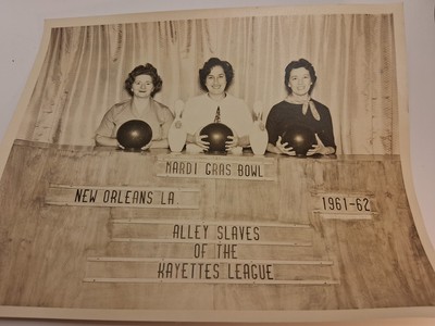 Mardi Gras Bowl New Orleans La 1961-62 Original Photo Alley Slaves Kayettes 8x10