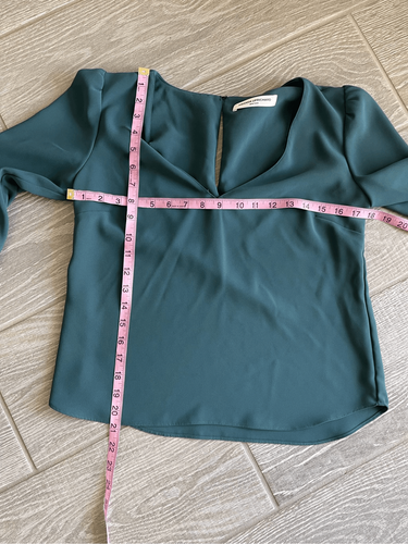 AMANDA UPRICHARD V-Ausschnitt Perlen Top/Bluse Größe Small - Bild 4 von 6