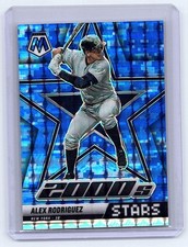 2022 Panini Mosaic #298 Alex Rodriguez Blue Mosaic #/99