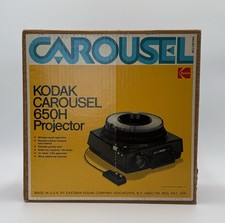 Kodak Carousel 650H Slide Projector w/ Tray Box Remote For Parts Repair