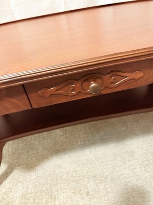 Vintage Kidney Shaped Small Coffee Table ~ Please Read Description