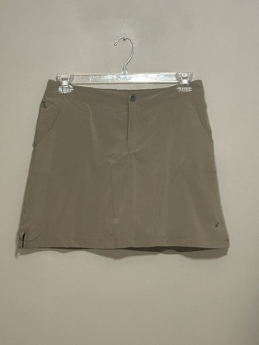 White Sierra Skort Women’s Elastic Waist Pockets Shorts Skirt Size M