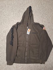 Men s Snap On Tools Brown Heavy Canvas Mechanic Work Coat XL Nwt