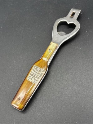 Vintage Dewars White Label Bottle Opener Advertising Bottle Shaped Can Opener