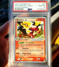 PSA 10 POKEMON ARCANINE EX HOLO - 83/92 - EX LEGEND MAKER 2006 Pokemon on eBay