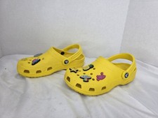 Crocs Unisex Classic Clogs Shoes Yellow Sandals Slip On Men  s 4 Women 6