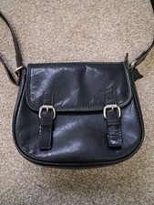 Bolla Leather Shoulder Bag/  Satchel Black 100% leather