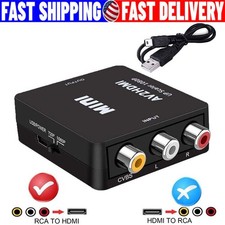 HDMI To RCA AV Adapter Converter Cable CVBS 3RCA 1080P Composite Video Audio