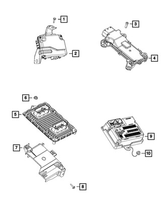 Genuine Mopar Engine Controller Module 68258531AB
