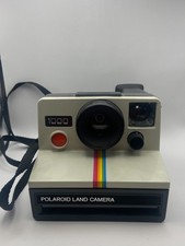 Polaroid 1000 Land Camera - Rainbow Stripe - Red Button - Signs of Life