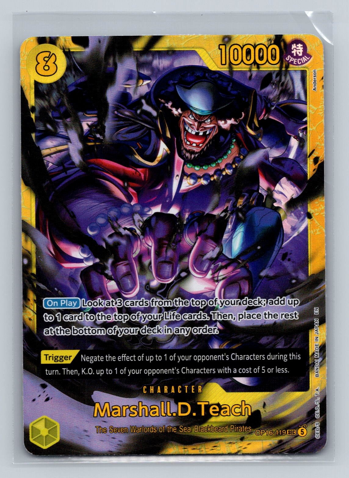 Marshall.D.Teach (119) Foil SEC The Time of Battle OP16-119 NM