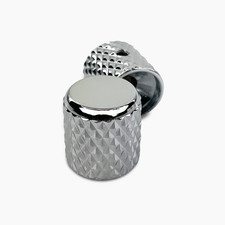 ALLPARTS MK-0112-010 Heavy Knurl Metal Barrel Knobs in Chrome (2er Pack)