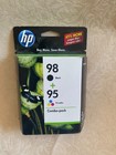 Genuine HP 98 Black & 95 Tri-Color Ink Cartridge Combo Pack OEM New Sealed