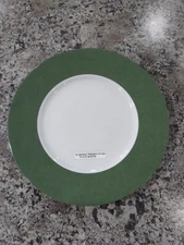 ROYAL LIMOGES Plumario Green Charger/Service Plate - 12.5" - New 