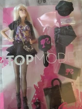 2007 Mattle Barbie Top Model M2977 New In Box with stand and accessories