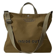 Large Canvas Tote Bag Inside out Bag Crossbody Bag Shoulder Bags for Work Travel
