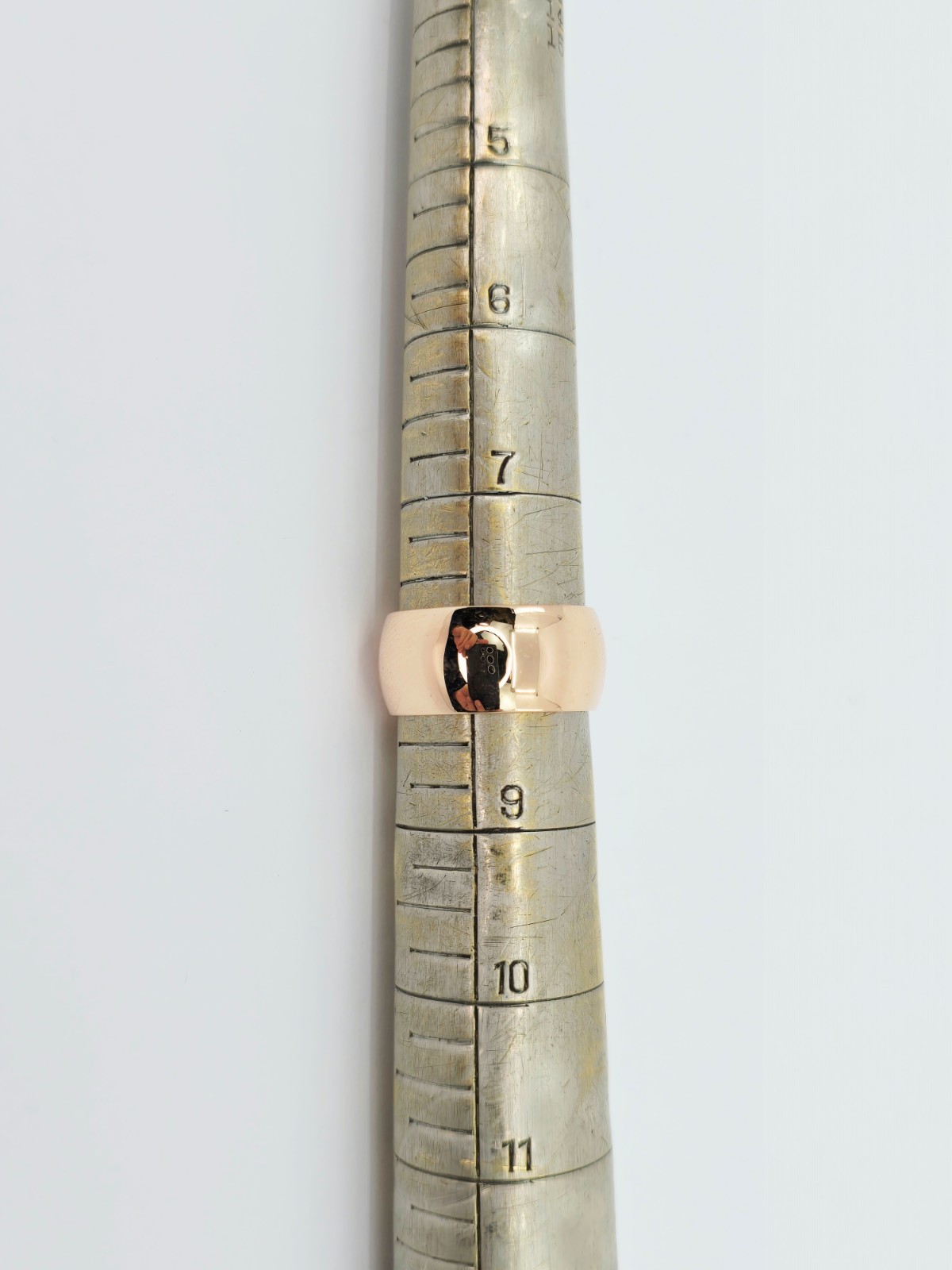 Unique 14K Solid Rose Gold Designer Polished Wide… - image 8