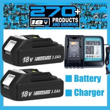2pack For Makita 18V Lithium-Ion Battery or Charger BL1860B BL1850 BL1840 BL1830