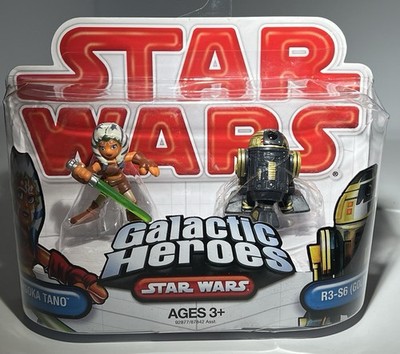 Star Wars Galactic Heroes Ashoka Tano R3-S6 Goldie Actionfiguren Hasbro