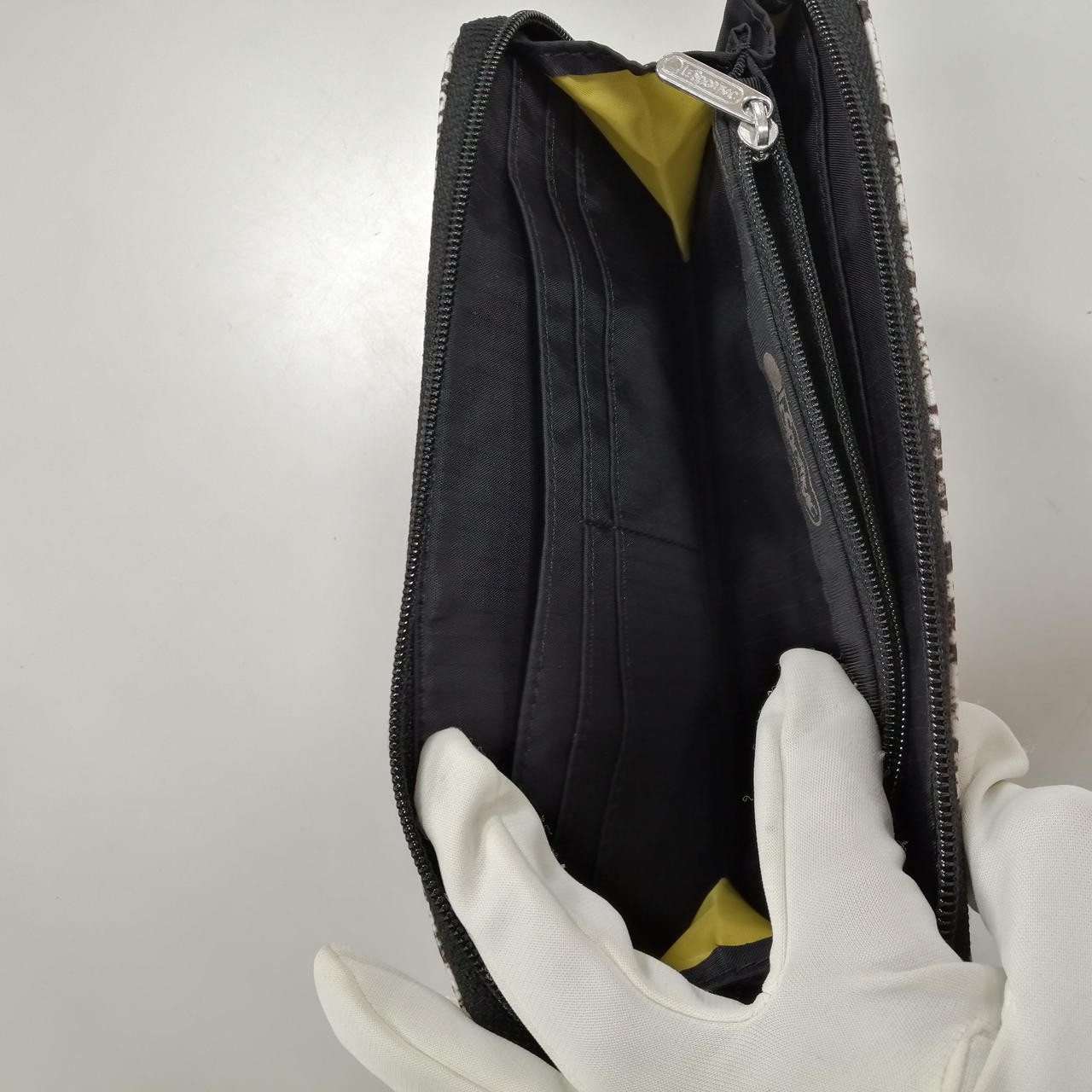 Long Wallet with Strap Model Python Pattern White… - image 7