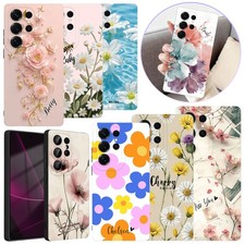 For Samsung A16 A36 S26 S25 Exquisite Flower Personalised Case Anti-shock Cover