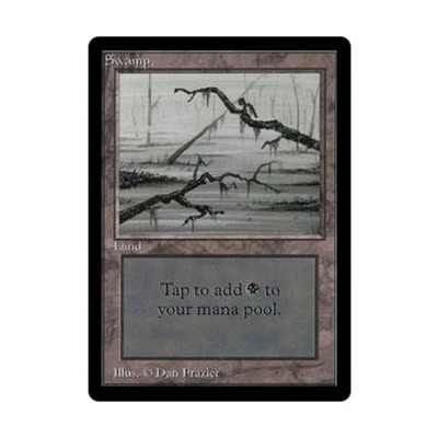 WotC MtG Beta Swamp - Version C (L) Fair